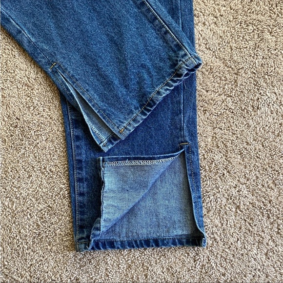 Nasty Gal - Slit’s Now Or Never High Waisted Jean Dark Blue - Picture 4 of 8